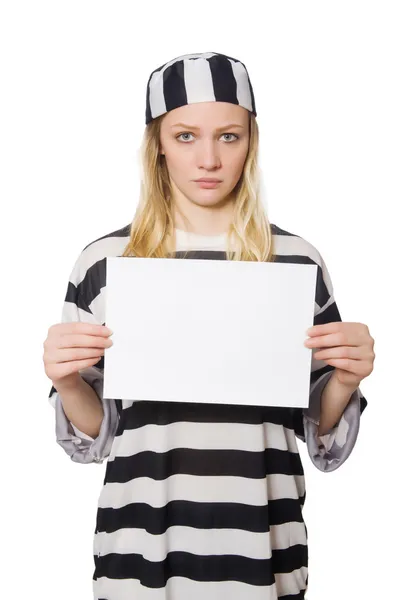 Funny prison inmate Stock Image