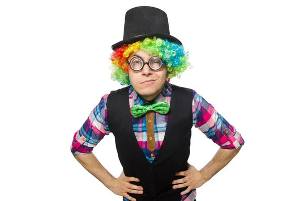 Clown geïsoleerd — Stockfoto