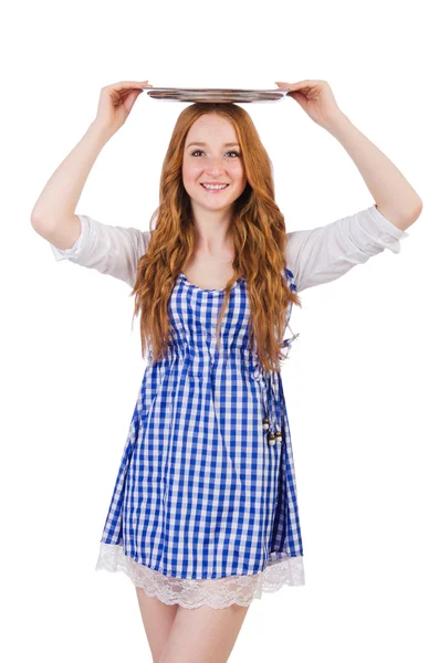 Nice attractive waitress — Stock Photo, Image