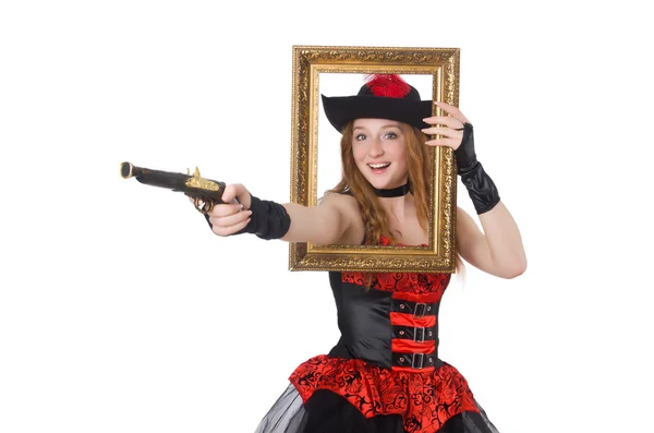 Woman pirate — Stock Photo, Image