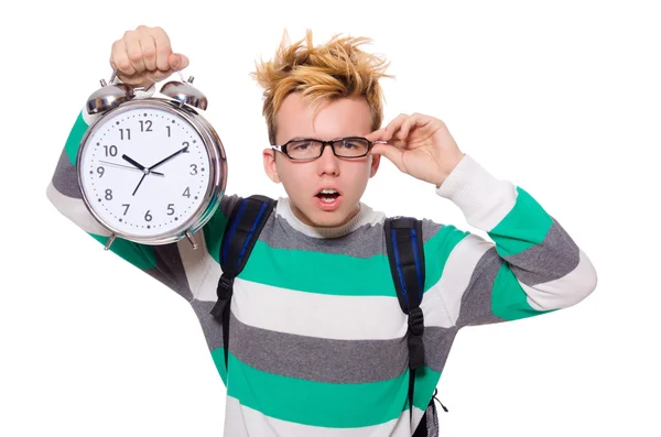 Student missing his deadlines — Stock Photo, Image