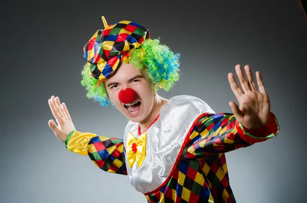 Смішний клоун у концепції гумору — стокове фото