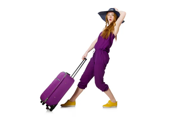 Woman preparing for summer vacation — Stock Photo, Image