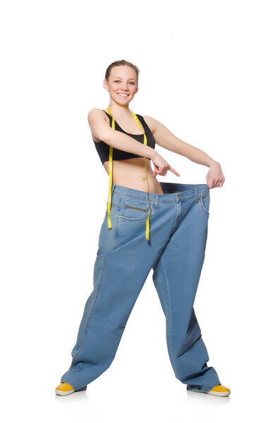 Young woman in dieting concept