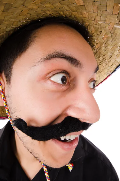 Funny mexican with sombrero hat — Stock Photo, Image