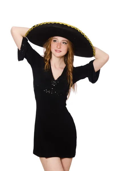 Mexican with sombrero hat — Stock Photo, Image