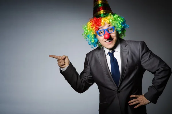 Clown uomo d'affari — Foto Stock