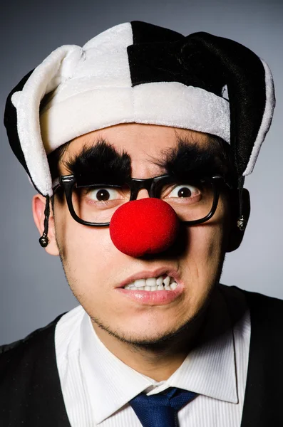 Homme d'affaires clown — Photo