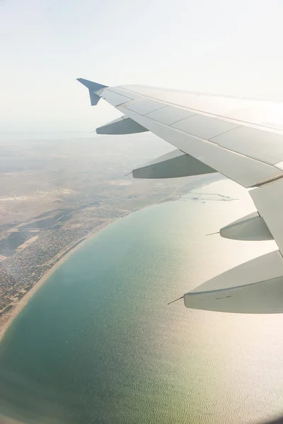 Ala do avião — Fotografia de Stock