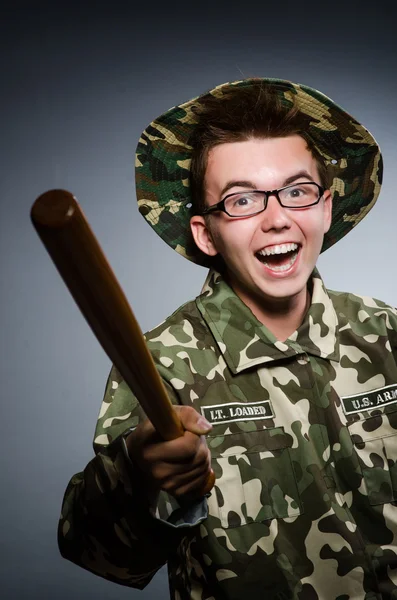 Funny soldier — Stock Photo, Image