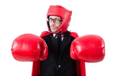 genç işadamı boksör