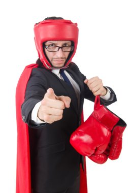 genç işadamı boksör