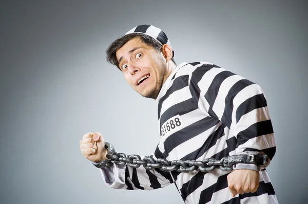 Funny prison inmate — Stock Photo, Image