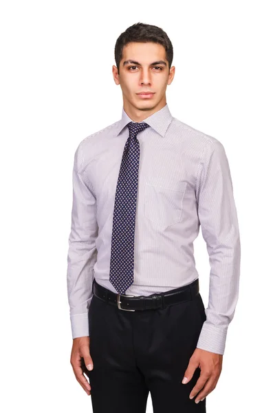 Uomo in camicia con cravatta — Foto Stock