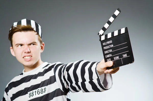 Funny prison inmate — Stock Photo, Image