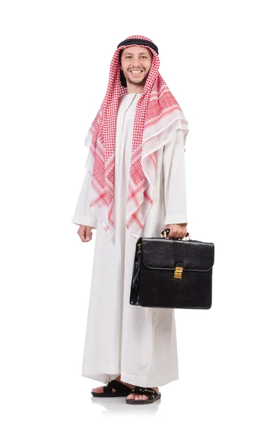 Arab businessman  with briefcase — Stock Photo, Image