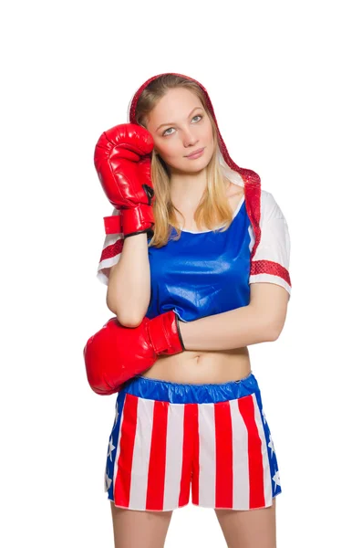 Female boxer — Stock Photo, Image