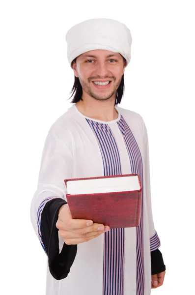 Арабский человек с книгой — стоковое фото