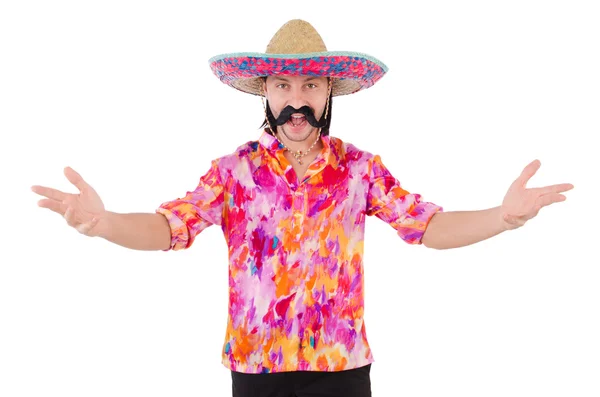 Mexican with sombrero hat — Stock Photo, Image