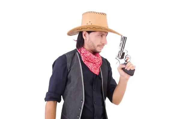 Cowboy  with gun — Stock Photo, Image