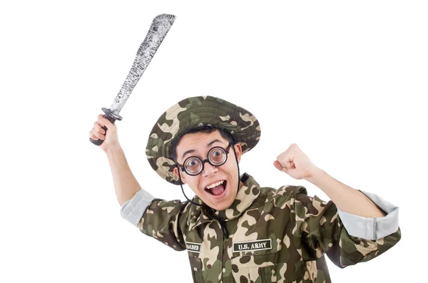 Funny soldier — Stock Photo, Image