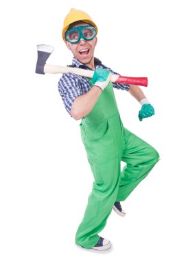 balta ile komik adam