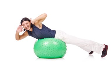 swiss ball olan adam