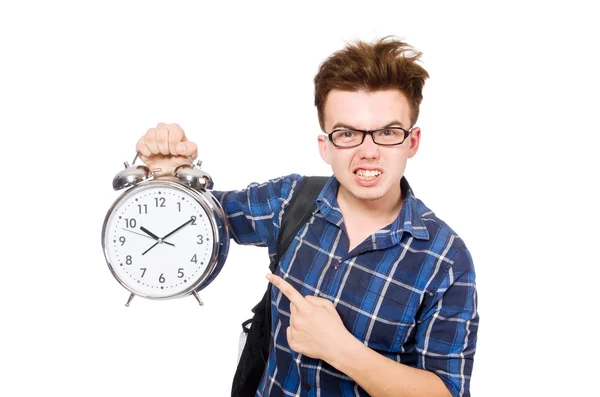 Estudante perdendo seus prazos de estudo — Fotografia de Stock