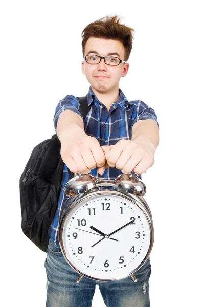 Student missing his studying deadlines — Stock Photo, Image