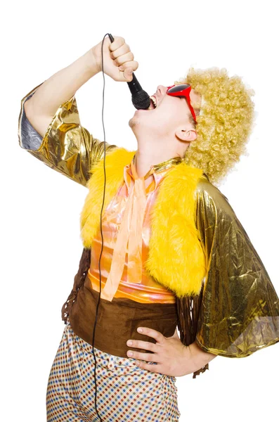 Man with afrocut — Stock Photo, Image