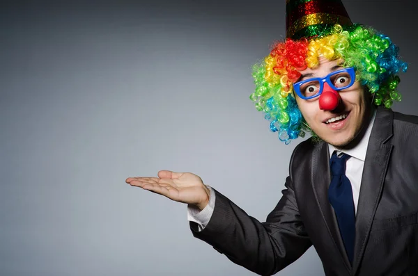 Clown zakenman — Stockfoto