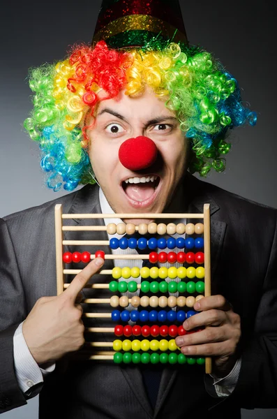 Clown affärsman — Stockfoto