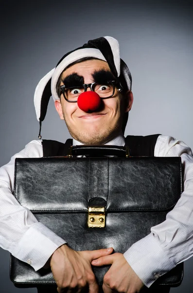 Homme d'affaires de clown — 图库照片