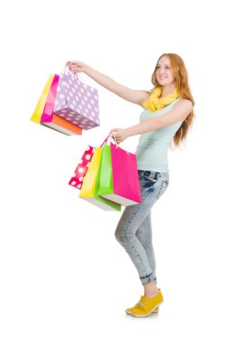 Alışverişten sonra kadın