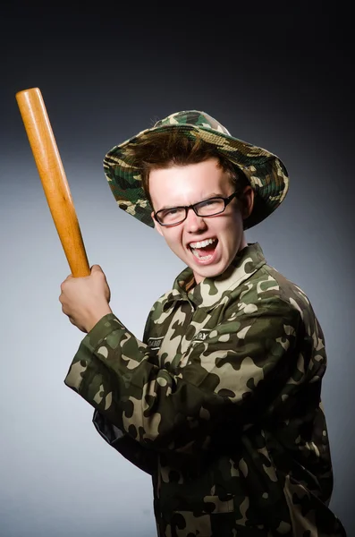 Funny soldier — Stock Photo, Image