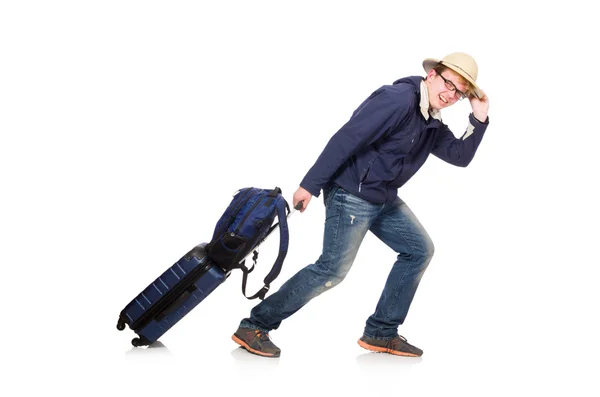 Man with luggage — Stock Photo, Image