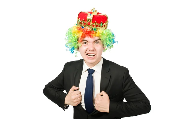 Clown affärsman — Stockfoto