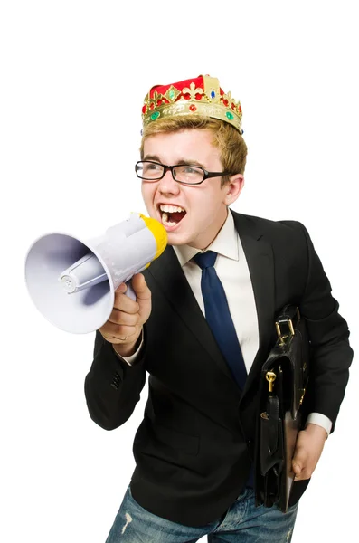 King with crown — Stock Photo, Image