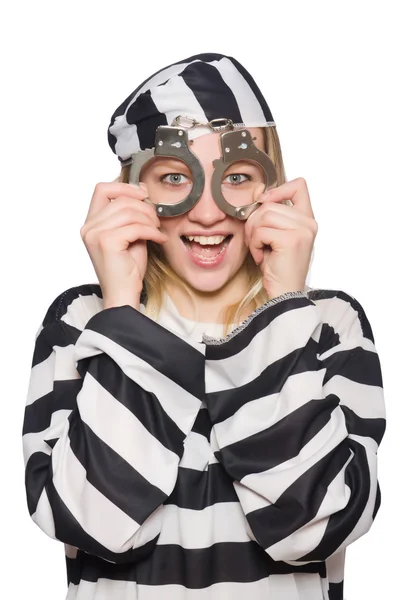 Funny prison inmate — Stock Photo, Image