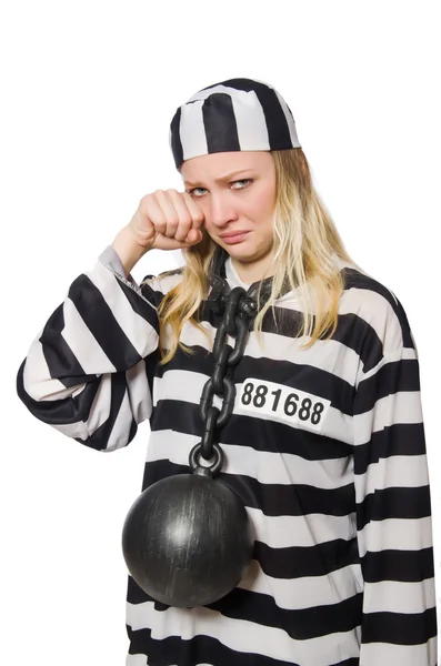 Funny prison inmate — Stock Photo, Image