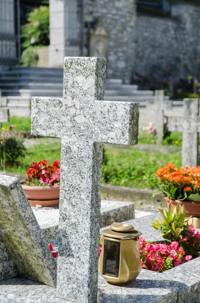 이탈리아에 있는 묘지 — 스톡 사진