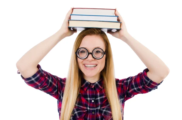 Lustiges Studentenmädchen — Stockfoto