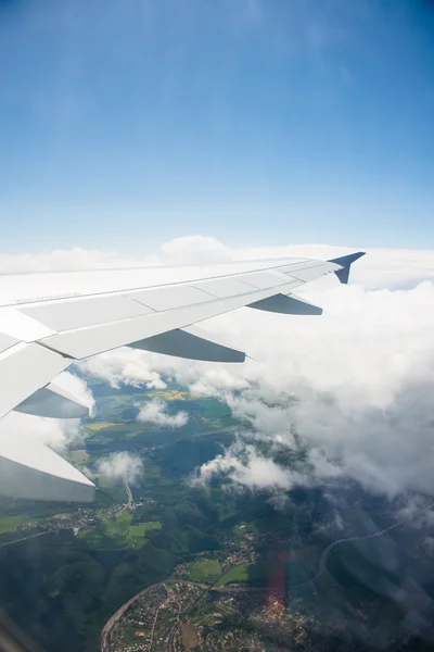 Airplane wing — Stock Photo, Image