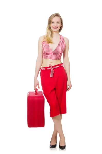Woman preparing for  vacation — Stock Photo, Image