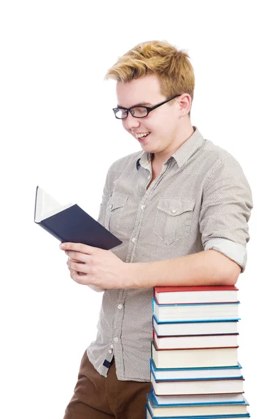 Student met boek — Stockfoto