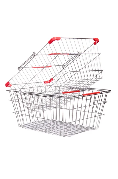Shopping cestini supermercato — Foto Stock