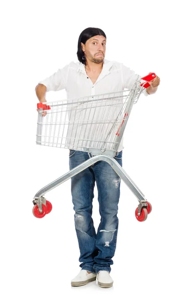Man shoppar — Stockfoto