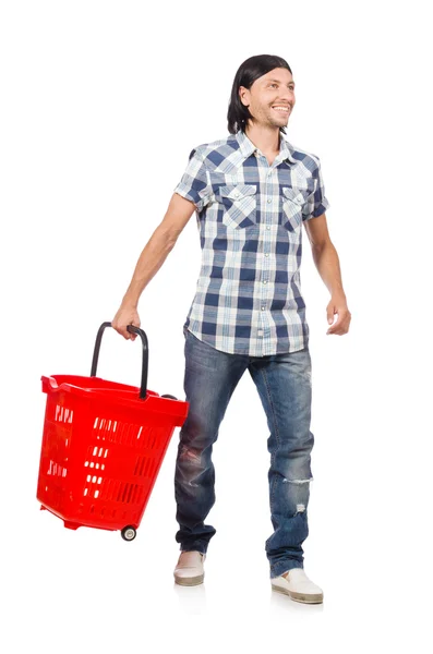 Man shoppar — Stockfoto