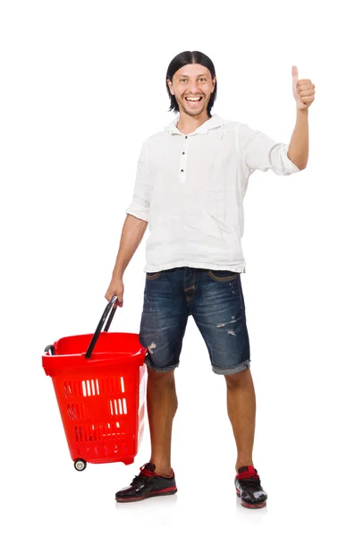 Man shoppar — Stockfoto