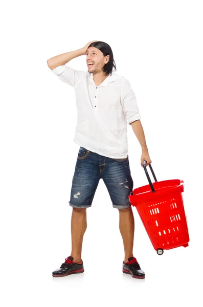 Man shoppar — Stockfoto